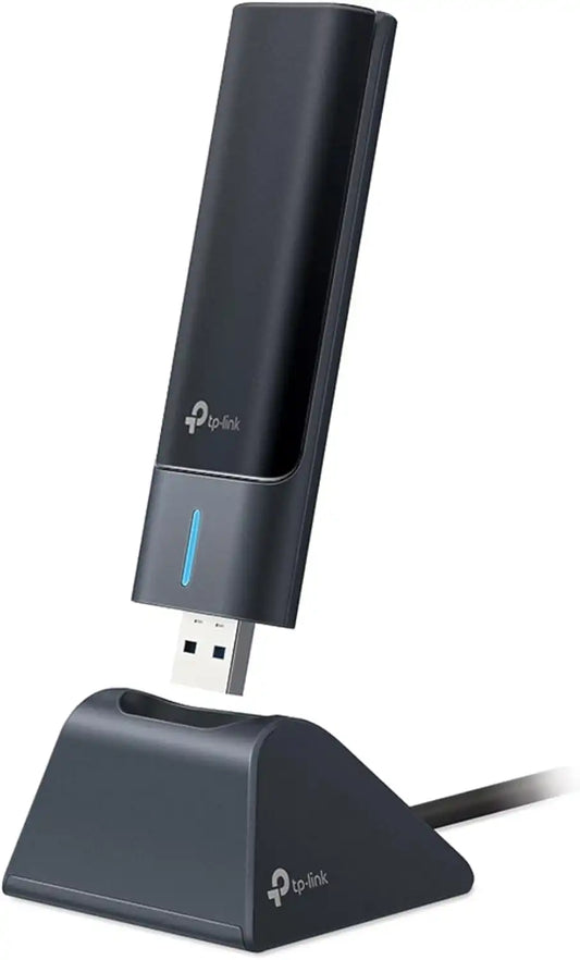 TP-Link AXE5400 USB WiFi 6E Adapter for Desktop PC, Tri-Band Wi-Fi Dongle