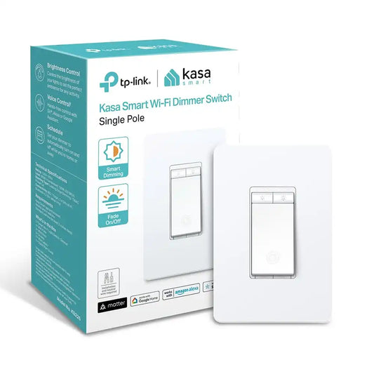 Kasa Matter Smart Dimmer Switch, KS225, Single Pole, Need Neutral Wire