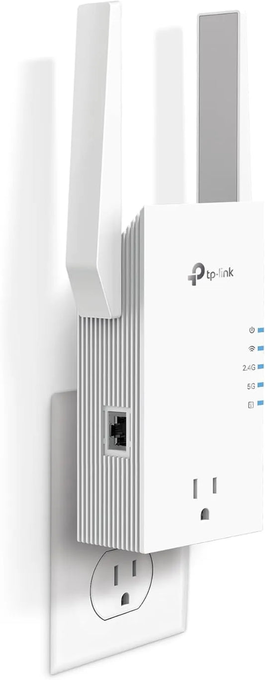 TP-Link AX3000 WiFi 6 Range Extender w/Smart Plug Integrated Passthrough
