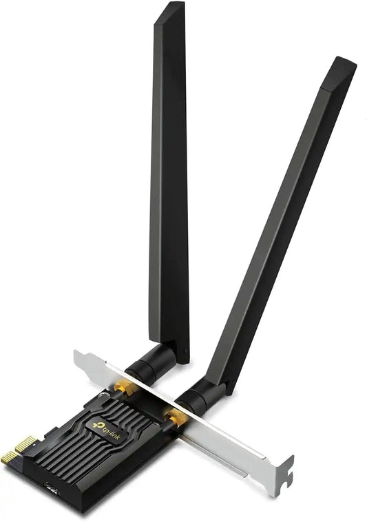 TP-Link WiFi 6E Tri Band Intel AX210 AXE5400 PCIe WiFi Card for Desktop PC