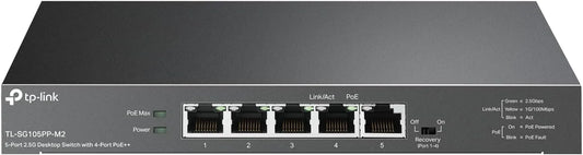 TP-Link TL-SG105PP-M2, 5 Port 2.5 Gigabit PoE Switch