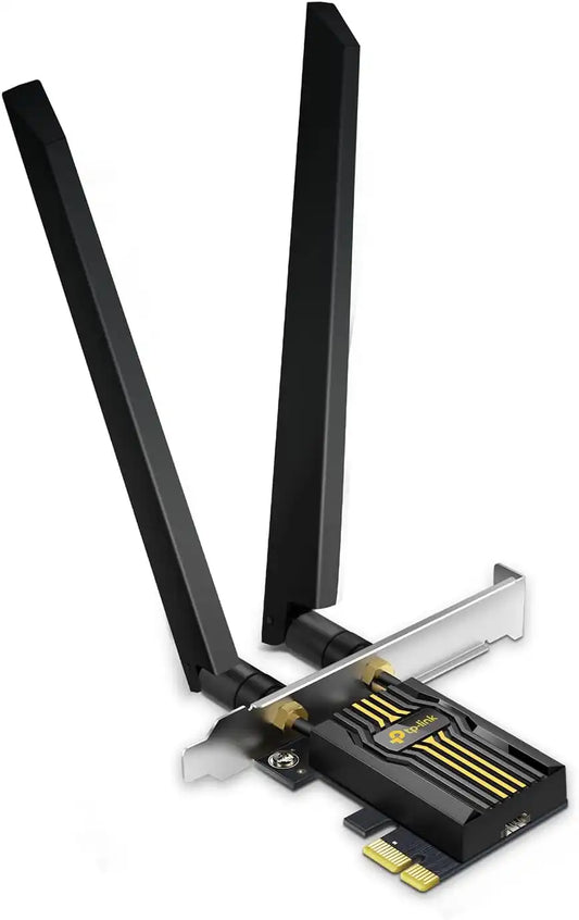 TP-Link WiFi 7 BE6500 PCIe WiFi Card for Desktop PC| Tri-Band Network Card