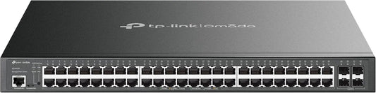 TP-Link TL-SG3452P | 48 Port Gigabit L2+ Managed PoE Switch | 48 PoE+ Port @384W, 4 x SFP Slots | PoE Auto Recovery | Omada SDN Integrated | IPv6 | Static Routing | Limited Lifetime Protection