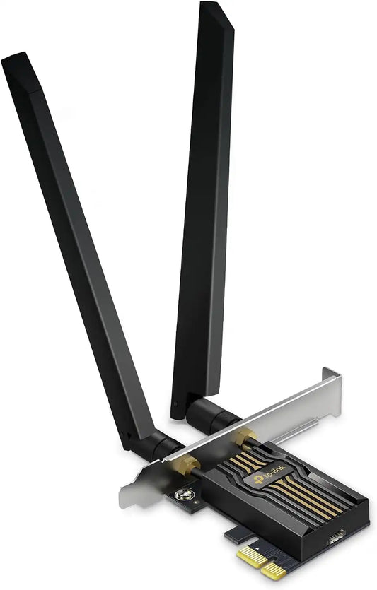 TP-Link BE9300 PCIe WiFi 7 Card for Desktop PC|Tri-Band, High-Gain Antenna
