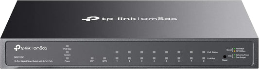 TP-Link TL-SG2210P V3 | Jetstream 8 Port Gigabit Smart Managed PoE Switch | 8 PoE+ Ports @61W, 2 SFP Slots | Omada SDN Integrated | PoE Recovery | IPv6 | Static Routing | Limited Lifetime Protection