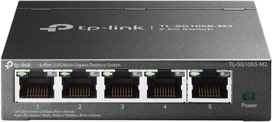 TP-Link TL-SG105S-M2, 5 Port Multi-Gigabit 2.5G Unmanaged Ethernet Switch