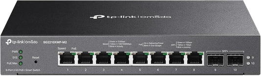 Omada 8-Port 2.5G PoE Switch, 160W(SG2210XMP-M2)