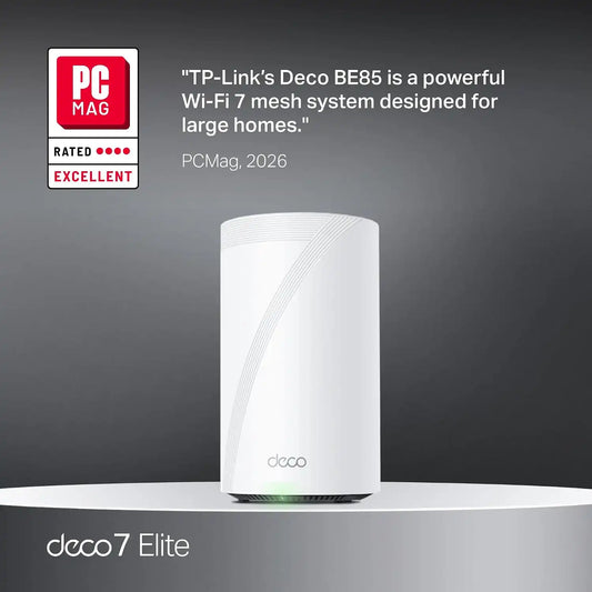 TP-Link Deco 7 Elite BE85 Tri-Band WiFi 7 BE22000 Whole Home Mesh System