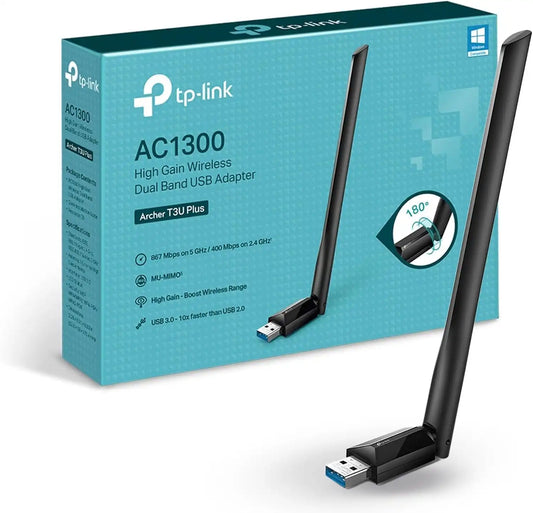 TP-Link USB WiFi Adapter for Desktop PC, AC1300 Dual Band WiFi Antenna