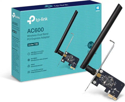 TP-Link PCIe WiFi Card AC600 for Desktop PC-Dual Band Wireless Network Card